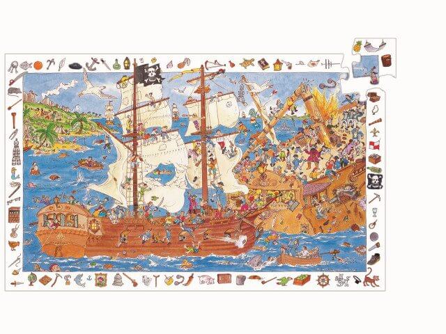 Puzzle Observación Los Piratas DJECO