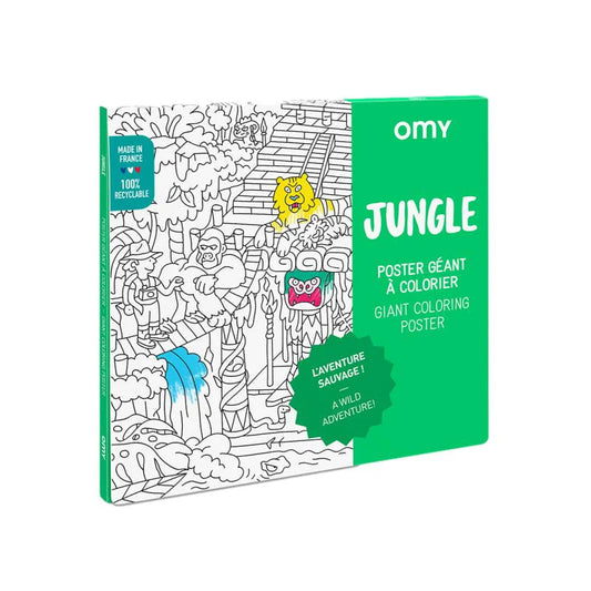 Póster XL OMY Jungla para colorear 100x70cm