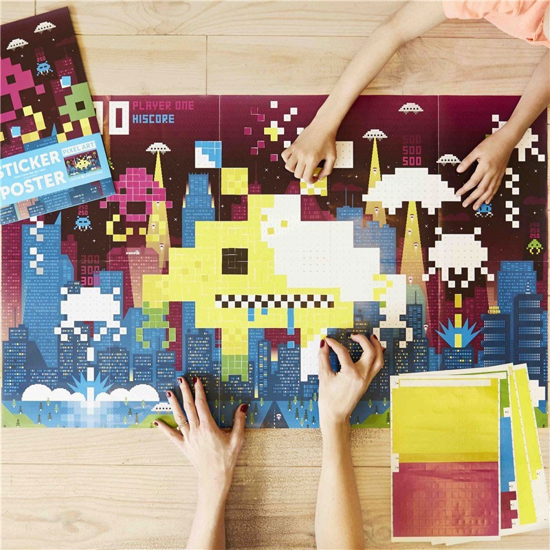 Gran Póster de Pegatinas Videojuego