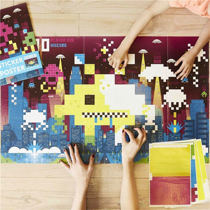 Gran Póster de Pegatinas Videojuego