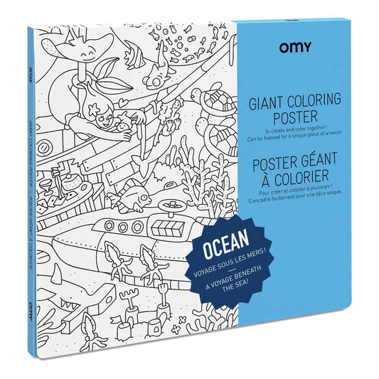 Póster XL OMY Ocean para colorear 100x70cm